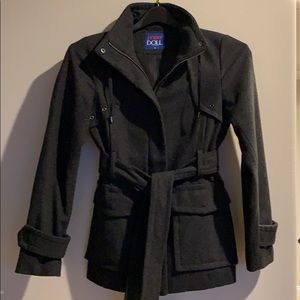 Women’s Gray Wool Blend Pea Coat